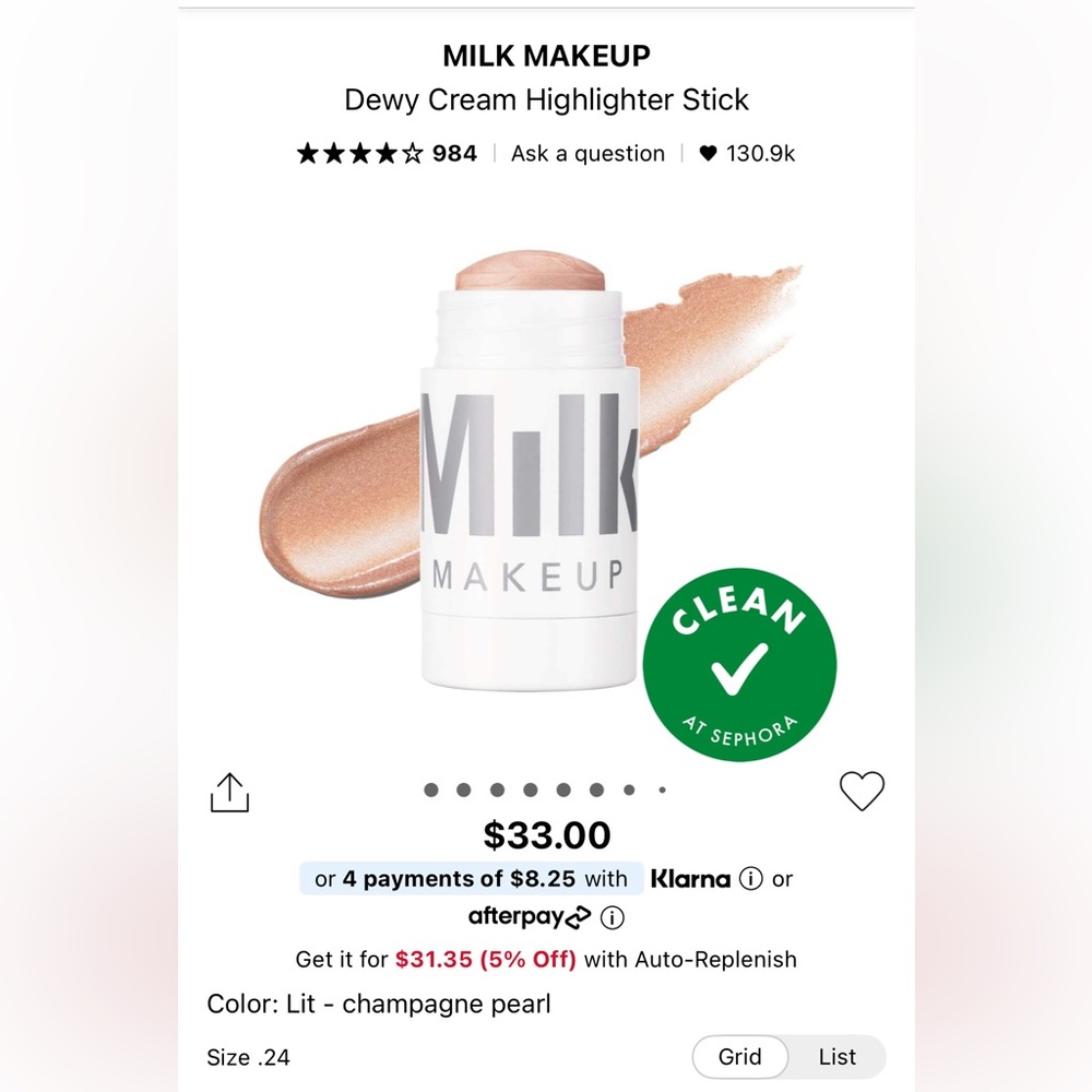 Milk Makeup Highlighter - Soft Gold